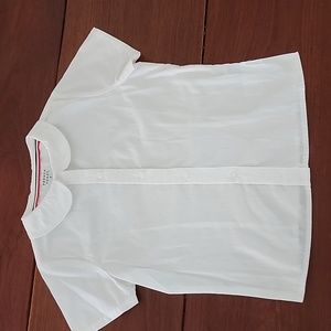 French Toast Short Sleeve Button Down Uniform Shirt with Peter Pan Style Collar